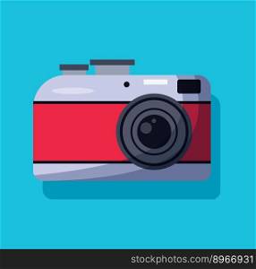 photo camera isolated vector illustration