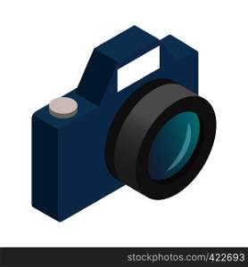 Photo camera isometric 3d icon. Single plain symbol on a white background. Photo camera isometric 3d icon