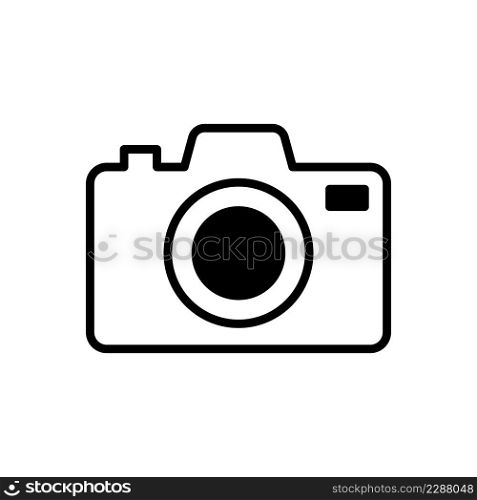 Photo camera vector icon.