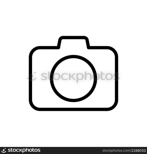 Photo camera vector icon.