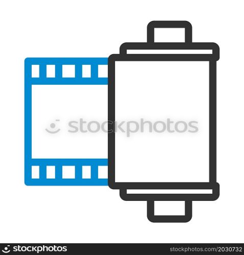 Photo Cartridge Reel Icon. Bold outline design with editable stroke width. Vector Illustration.
