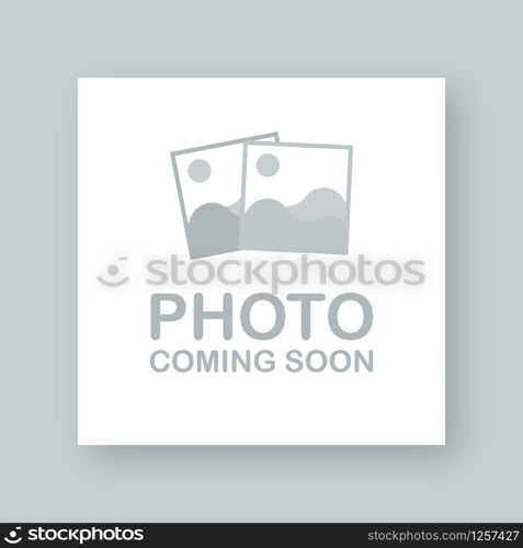 Photo coming soon. Picture frame. Vector stock illustration.. Photo coming soon. Picture frame. Vector stock illustration