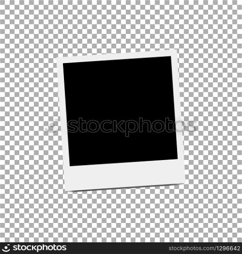 Photo frame icon isolated. Vector illustration