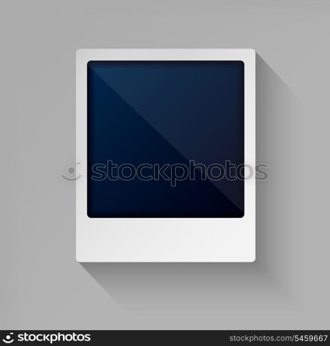 Photo frame in flat style