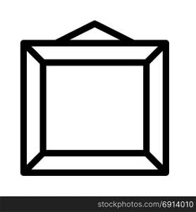 photo frame rectangular, icon on isolated background