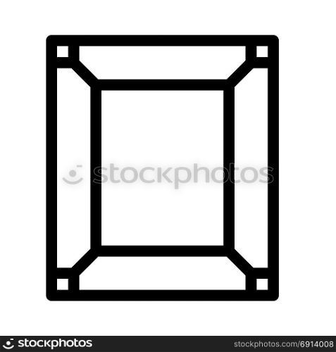 photo frame template, icon on isolated background