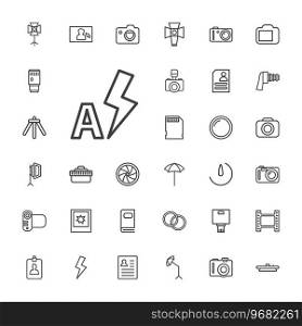 Photo icons Royalty Free Vector Image
