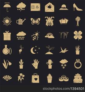Photo icons set. Simple style of 36 photo vector icons for web for any design. Photo icons set, simle style