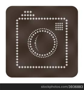Photo or camera icon as stars. Vector illustration