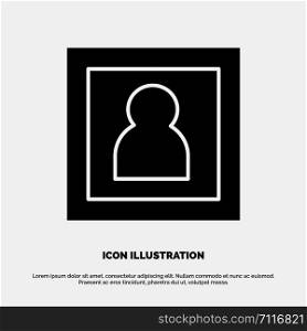 Photo, Photographer, Photography, Portrait solid Glyph Icon vector