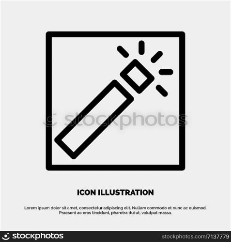 Photo, Photographer, Photography, Retouch Line Icon Vector