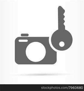 photo safety storage web icon vector illustration