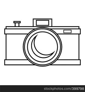 Photocamera icon. Outline illustration of photocamera vector icon for web. Photocamera icon, outline style