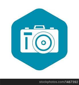 Photocamera icon. Simple illustration of photocamera vector icon for web. Photocamera icon, simple style