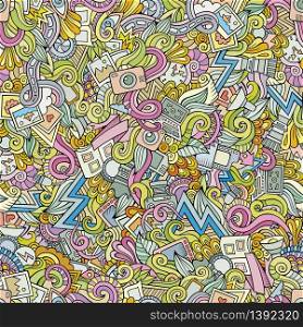 Photography abstract doodles cartoon funny seamless pattern
