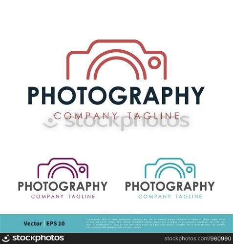 Photography Camera Icon Vector Logo Template Illustration Design. Vector EPS 10.