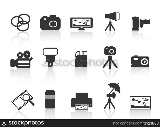 photography element icon for web design