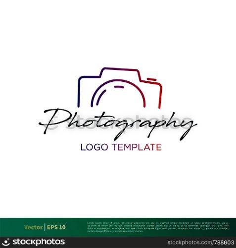 Photography Icon Vector Logo Template Illustration Design. Vector EPS 10.