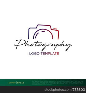 Photography Icon Vector Logo Template Illustration Design. Vector EPS 10.