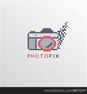 photography logo template theme. camera photography logo template theme vector art illustration