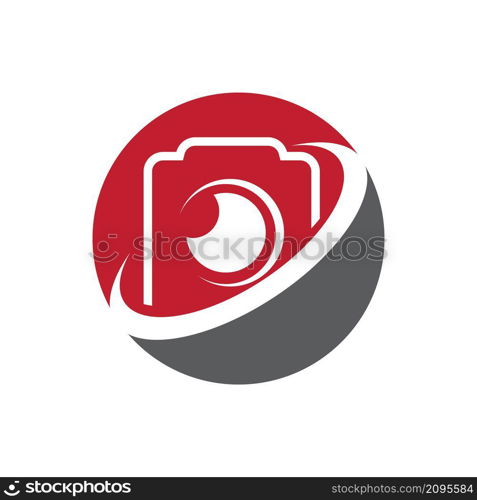 photography logo vector illustration design template