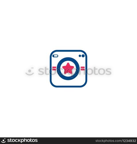 Photography Modern Camera Logo . Photography logo in black color Vector.