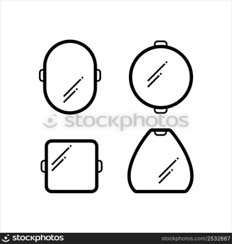 Photography Reflector Icon, Cinematography,, Reflective Surface Device Vector Art Illustration