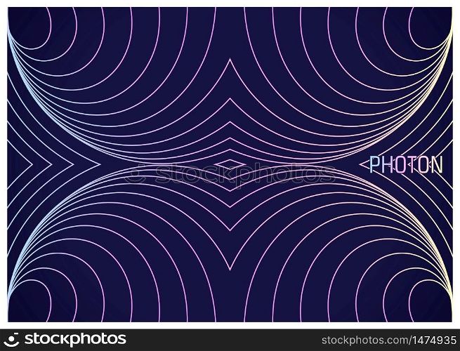 Photon. Colorful wavy lines composition. Abstract image of elementary physical particles. Conceptual design the theory of science. Vector illustration. Photon. Colorful wavy lines composition. Abstract image of elementary physical particles. Vector illustration