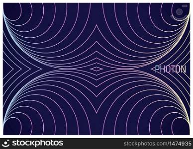 Photon. Colorful wavy lines composition. Abstract image of elementary physical particles. Conceptual design the theory of science. Vector illustration. Photon. Colorful wavy lines composition. Abstract image of elementary physical particles. Vector illustration