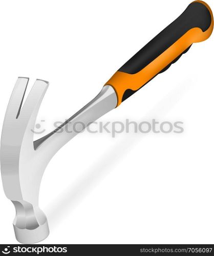 Photorealistic hammer carpenter. Photo realistic hammer carpenter on white background