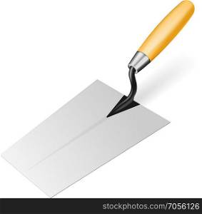 Photorealistic vector trowel. Photo realistic vector trowel on white background