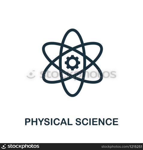 Physical Science vector icon illustration. Creative sign from science icons collection. Filled flat Physical Science icon for computer and mobile. Symbol, logo vector graphics.. Physical Science vector icon symbol. Creative sign from science icons collection. Filled flat Physical Science icon for computer and mobile