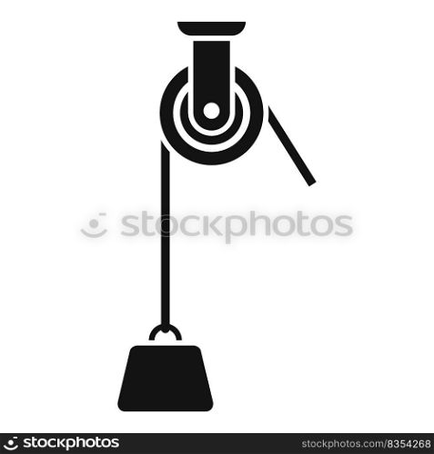 Physics effort weight icon simple vector. Work challenge. Success leader. Physics effort weight icon simple vector. Work challenge