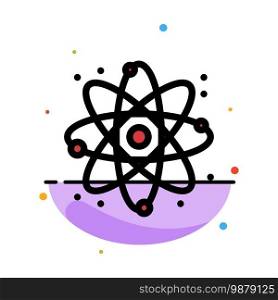 Physics, React, Science Abstract Flat Color Icon Template