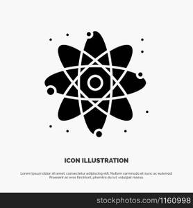 Physics, React, Science solid Glyph Icon vector