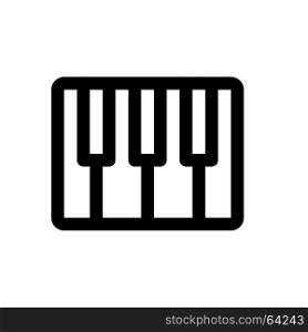 piano, Icon on isolated background