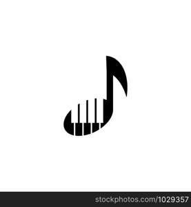 Piano icon Vector Illustration design Logo template