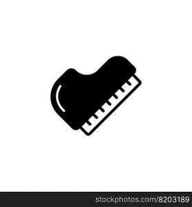 piano icon vector illustration logo template