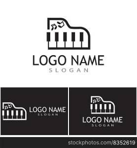 Piano icon vektor ilustrationdesign logo template