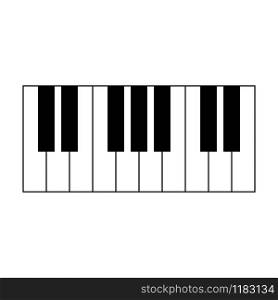 Piano keyboard icon. Piano vector icon. Synthesizer keyboard