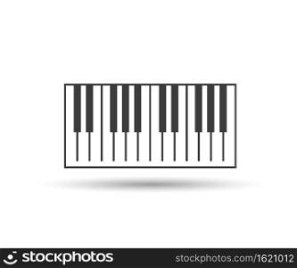 Piano keyboards logo vector illustrations eps