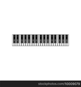 piano logo and symbol vector 