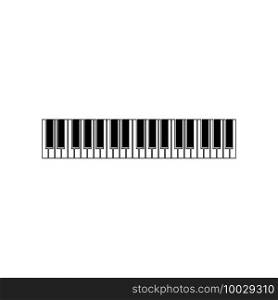piano logo and symbol vector 