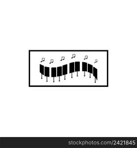 Piano logo  vector ,illustration design template.