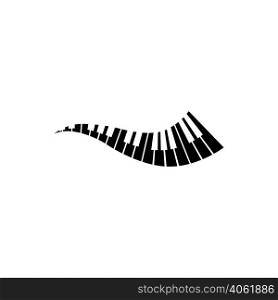 Piano logo vector ,illustration design template.