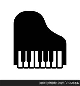 piano - music icon vector design template