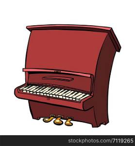piano musical instrument. Pop art retro vector illustration drawing. piano musical instrument