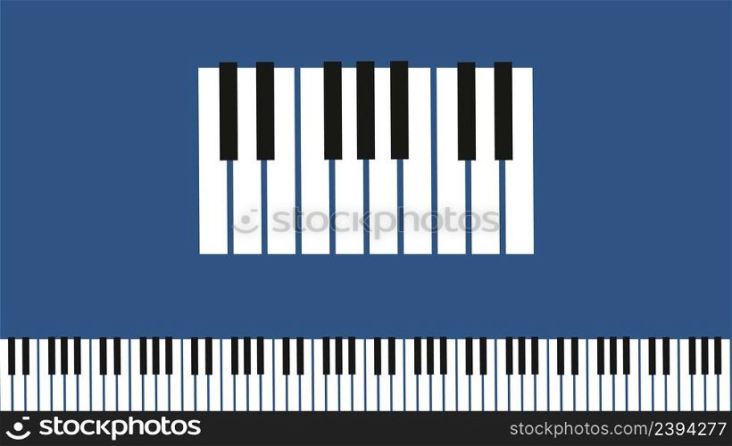Piano seamless pattern. White and black keys of pianos, synthesizer or accordion. Music sound and symphony icon, musical accompaniment vector. Illustration of classic synthesizer piano illustration. Piano seamless pattern. White and black keys of pianos, synthesizer or accordion. Music sound and symphony icon, musical accompaniment vector elements