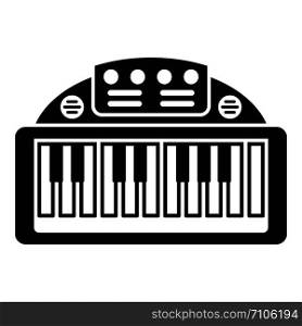 Piano toy icon. Simple illustration of piano toy vector icon for web design isolated on white background. Piano toy icon, simple style