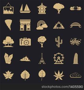 Pic icons set. Simple set of 25 pic vector icons for web for any design. Pic icons set, simple style
